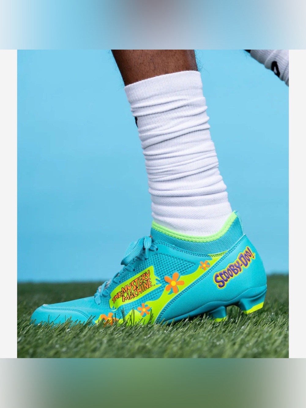 Scooby-Doo Mystery Machine Football Cleats - Velocity 3.0 by Phenom Elite - Picture 5 of 7